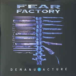 Fear Factory ‎– Demanufacture  3 × Vinyle, LP, Album, Blue, Solid White And Black Transparent Mixed  Édition Deluxe, Édition limitée, Réédition, Remasterisé, 25e anniversaire