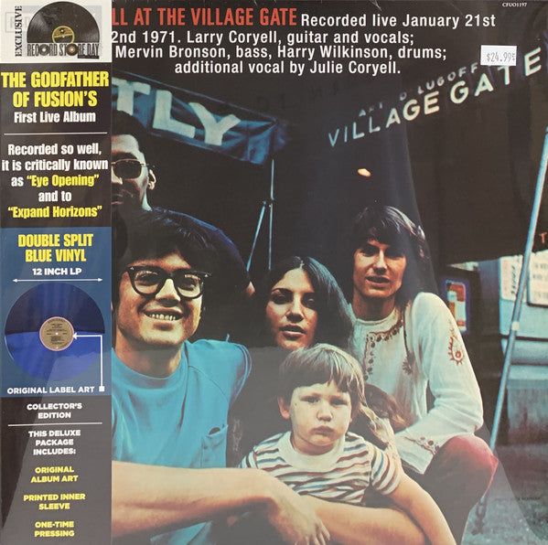 Larry Coryell – At The Village Gate  Vinyle, LP, Album, Réédition, Stéréo, Blue Split, Édition Collector