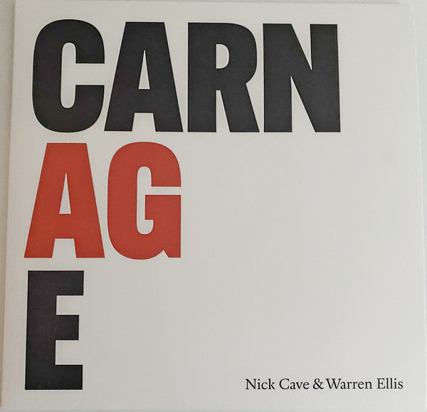 Nick Cave & Warren Ellis – Carnage   Vinyle, LP, Album