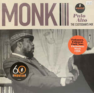 Thelonious Monk ‎– Palo Alto: The Custodian's Mix  Vinyle, LP, Album, Édition Limitée, Gatefold