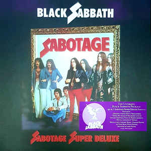 Black Sabbath ‎– Sabotage  4 x  Vinyle, LP, Album, Réédition, Remasterisé, Stéréo, 180 Grammes +  Vinyle, 7", 45 RPM, Unique, Réédition, Coffret, Édition Super Deluxe