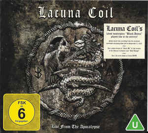 Lacuna Coil ‎– Live From The Apocalypse  CD, Album, Édition Limitée, Digipak + DVD NTSC, Stereo