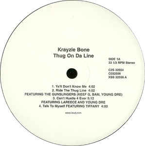 Krayzie Bone ‎– Thug On Da Line  2 × Vinyle, LP, Album