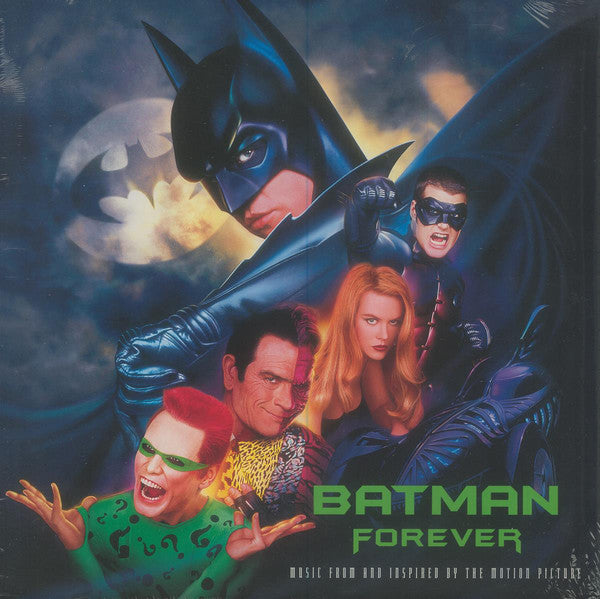 Artistes Divers – Batman Forever (Original Music From The Motion Picture)  2 x Vinyle, LP, Album, Édition Limitée, Réédition, Bleu & Argent