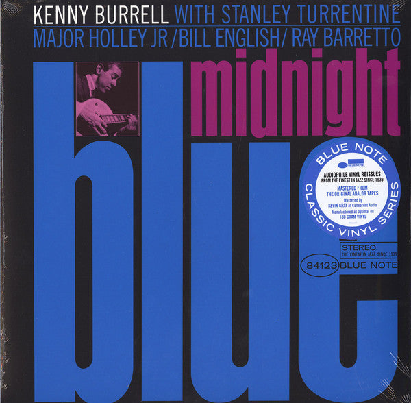 Kenny Burrell – Midnight Blue  Vinyle, LP, Album, Réédition, Stéréo, 180g