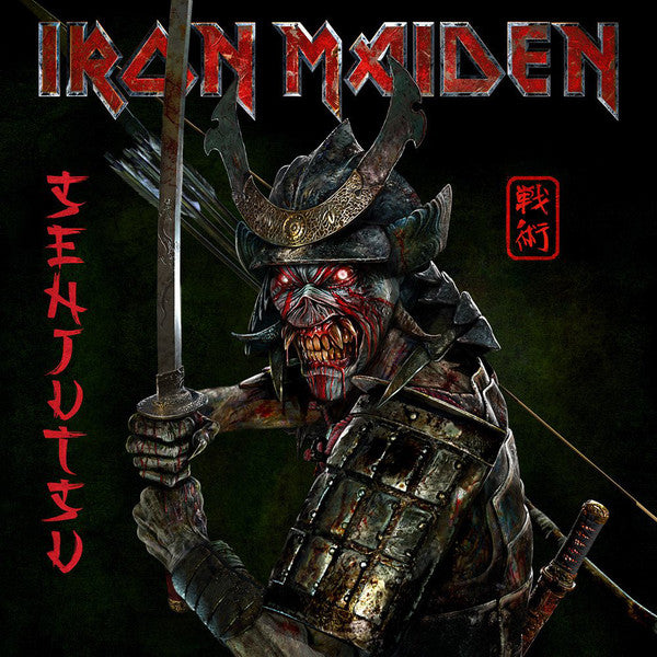 Iron Maiden – Senjutsu  3 x Vinyle, LP, Album, Édition Limitée, Stéréo, Marbre Rouge et Noir, 180g