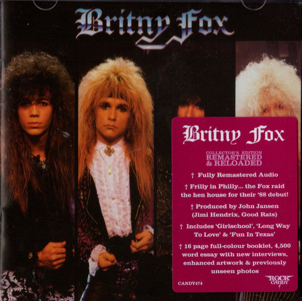 Britny Fox – Britny Fox  CD, Album, Réédition, Remasterisé