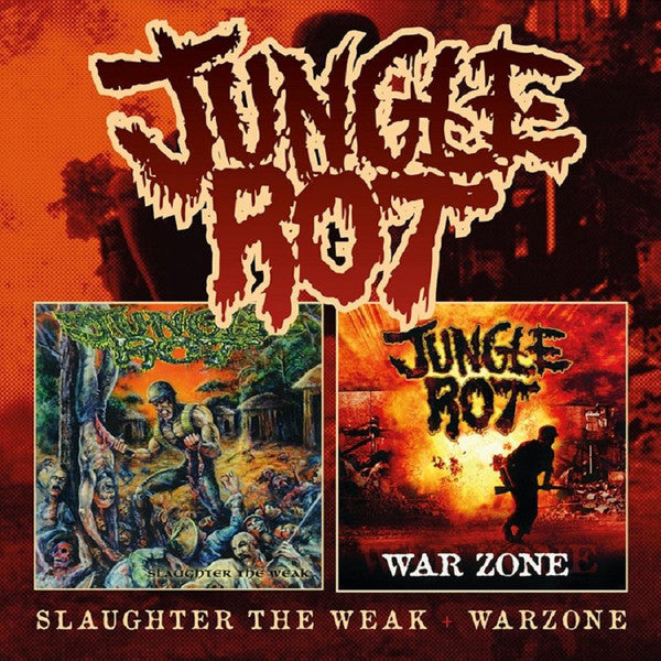 Jungle Rot – Slaughter The Weak / War Zone  2 x CD, Album, Compilation, Edition Limitée