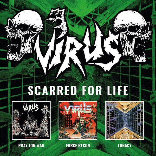 Virus  – Scarred For Life  3 x CD, Album, Réédition, Coffret, Compilation, Édition Limitée