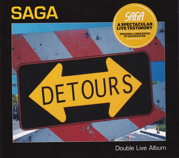 Saga  – Detours  2 x CD, Album, Réédition, Remasterisé, Digipak