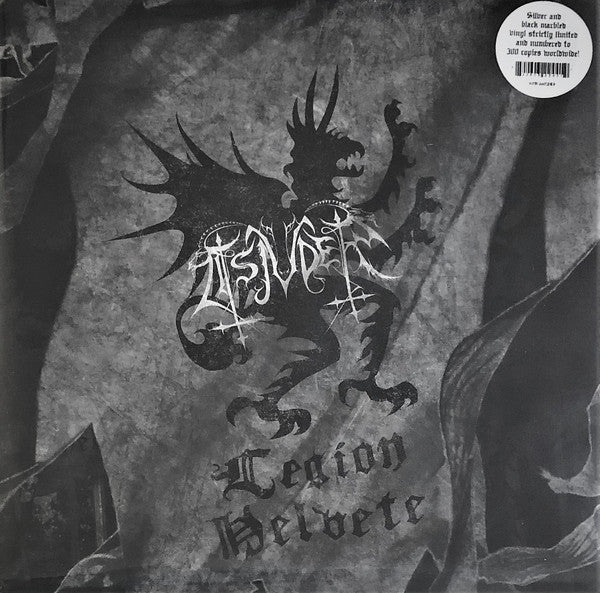 Tsjuder – Legion Helvete  Vinyle, LP, Album, Édition Limitée, Numéroté, Réédition, Repress, Silver & Black Marbled