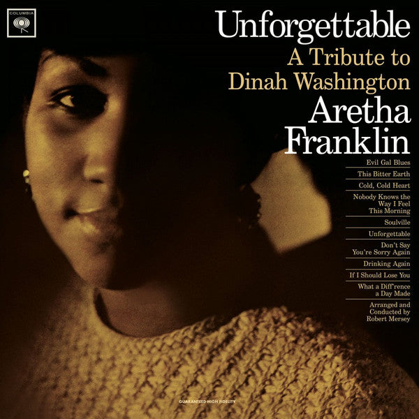 Aretha Franklin – Unforgettable - A Tribute To Dinah Washington  Vinyle, LP, Album, Édition limitée, Numéroté, Réédition, Stéréo, Vinyle transparent