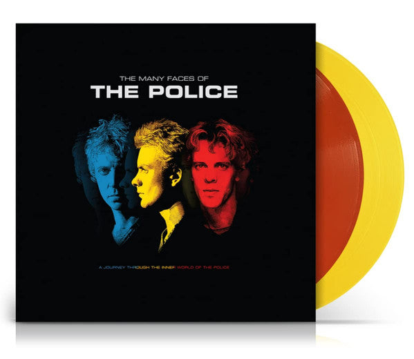 Artistes Divers – The Many Faces Of The Police (A Journey Through The Inner World Of The Police)  2 x Vinyle, LP, Édition Limitée, Stéréo, 180gr, Red and Yellow