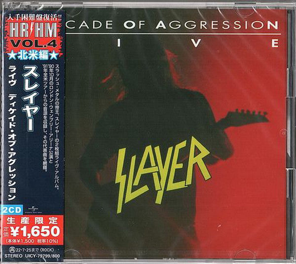 Slayer  – Decade Of Aggression Live  2 x CD, Album, Édition Limitée, Réédition