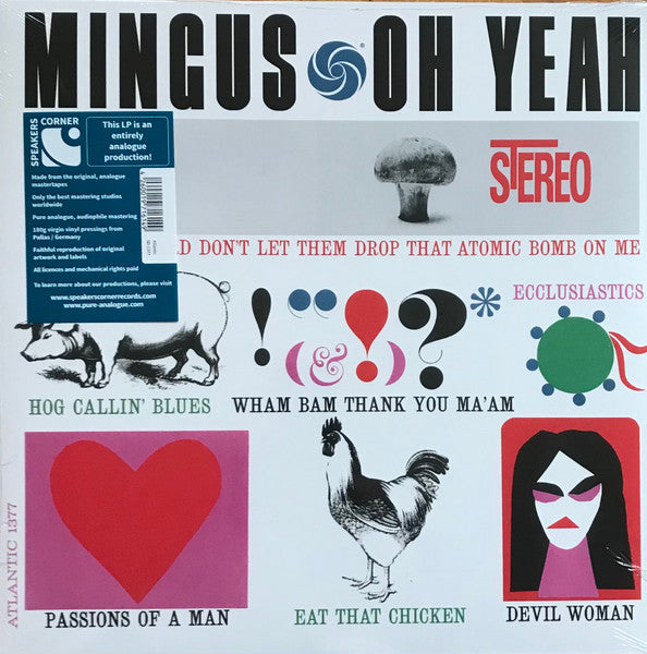 Charles Mingus – Oh Yeah  Vinyle, LP, Album, Réédition, Remasterisé, Stéréo, 180 g
