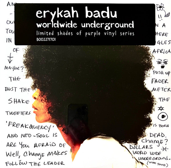 Erykah Badu – Worldwide Underground  Vinyle, LP, Album, Édition limitée, Réédition, Violet