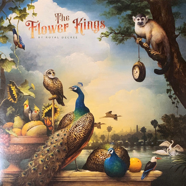 The Flower Kings – By Royal Decree  3 x Vinyle, LP, Album, Bleu [Bleu Clair Transparent], 180g  + 2 x CD, Album