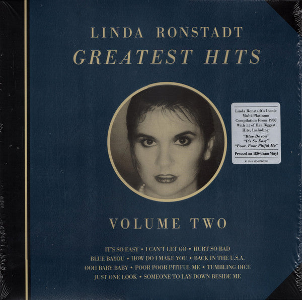 Linda Ronstadt – Greatest Hits Volume Two  Vinyle, LP, Compilation, Réédition, Stéréo, 180 grammes