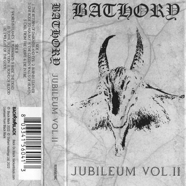 Bathory – Jubileum Vol. II  Cassette, Compilation, Réédition