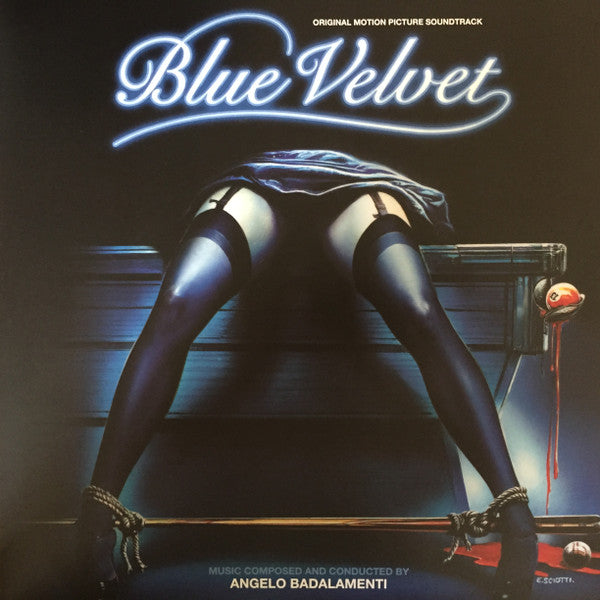 Angelo Badalamenti – Blue Velvet (Original Motion Picture Soundtrack)  2 x Vinyle, LP, Album, Édition Deluxe, Réédition, Blue Marbleized, Gatefold