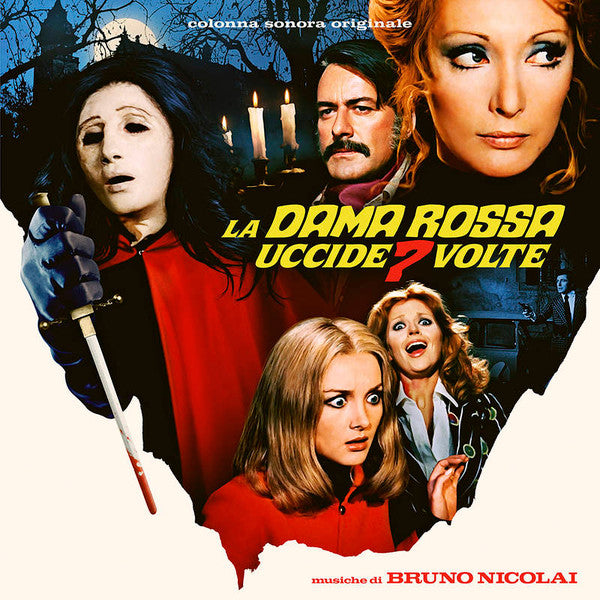 Bruno Nicolai – La Dama Rossa Uccide 7 Volte (Colonna Sonora Originale) 2 x Vinyle, LP, Album, Réédition, Remasterisé, Rouge