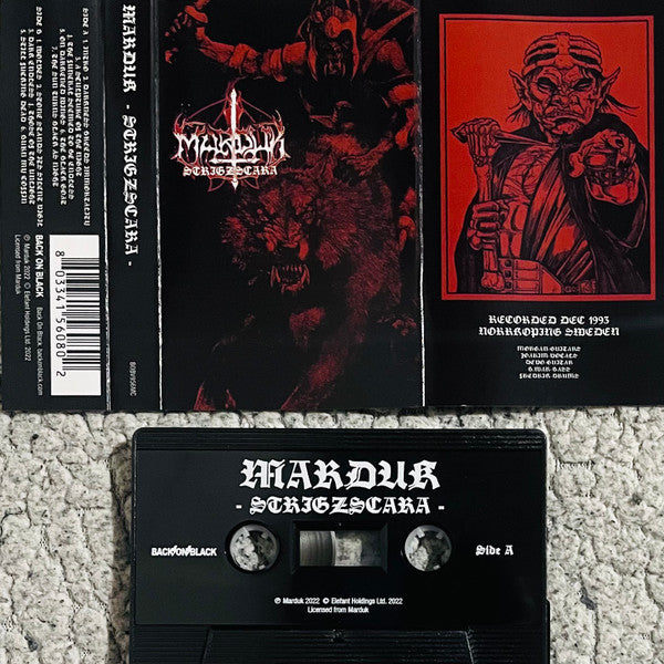 Marduk – Strigzscara  Cassette, Album, Réédition, Stéréo