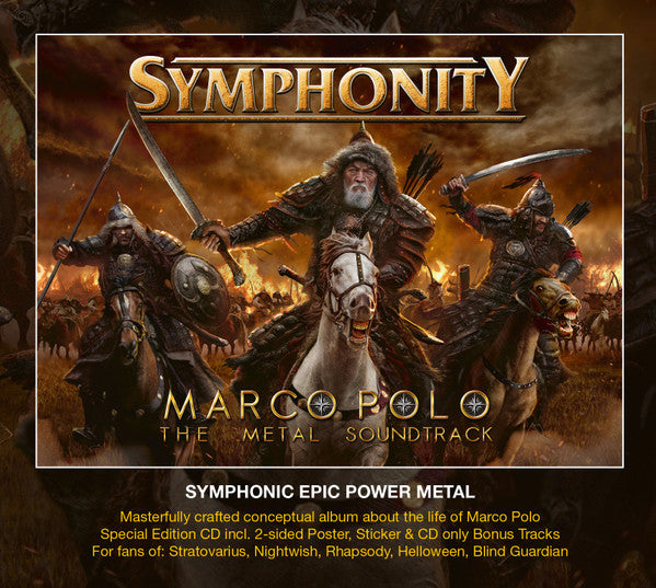 Symphonity – Marco Polo: The Metal Soundtrack  CD, Album, Édition Spéciale, Slipcase