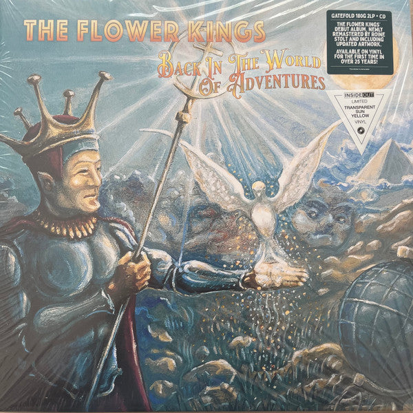 The Flower Kings – Back In The World Of Adventures  2 x Vinyle, LP, Album, Réédition, Remasterisé, Jaune Transparent, 180g +  CD, Album, Réédition, Remasterisé