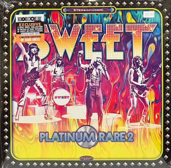 Sweet – Platinum Rare 2 - 2 x Vinyle, LP, Compilation, Édition Limitée, Argent [Argent métallique]