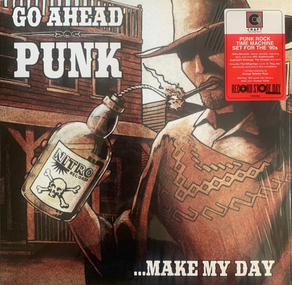Artistes Divers – Go Ahead Punk ... Make My Day  Vinyle, LP, Album, Compilation, Édition Limitée, Réédition, Orange Splatter