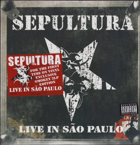 Sepultura – Live In São Paulo  2 x Vinyle, LP, Album, Édition Limitée, Réédition, 180g, Smokey