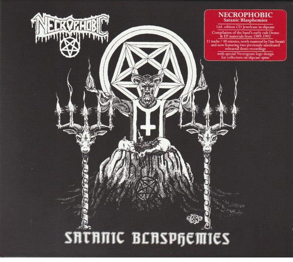 Necrophobic – Satanic Blasphemies  CD, Compilation, Édition Limitée, Réédition, Slipcase