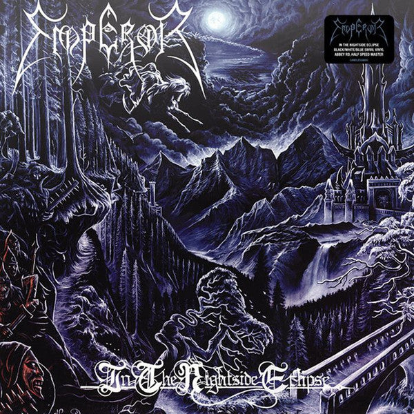 Emperor  – In The Nightside Eclipse  Vinyle, LP, Album, Réédition, Remasterisé, Half-Speed Master, Black/White/Blue Swirl