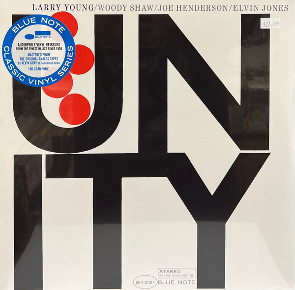 Larry Young – Unity  Vinyle, LP, Album, Réédition, Stéréo, 180 g