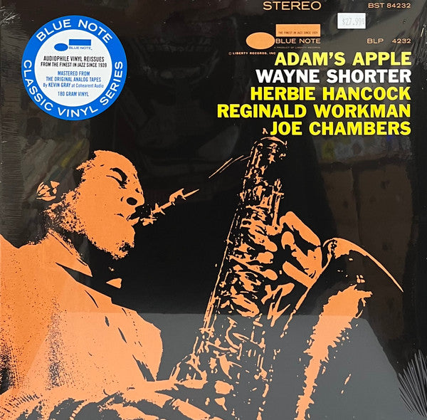 Wayne Shorter – Adam's Apple  Vinyle, LP, Album, Réédition, Stéréo, 180 g