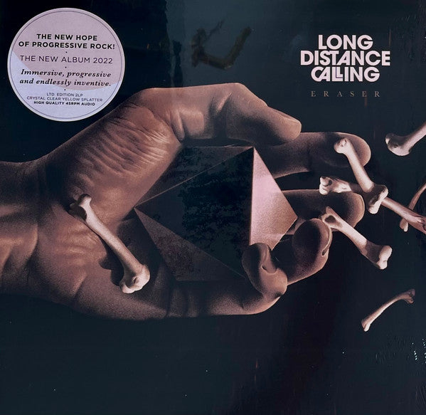 Long Distance Calling – Eraser  2 x Vinyle, LP, Album, 45RPM, Clear [Crystal] & Yellow Splatter