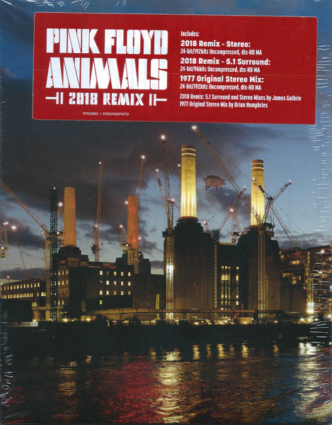 Pink Floyd – Animals (2018 Remix)  Blu-ray, Album, Réédition, Remasterisé, Stéréo, Multicanal, NTSC, All Region
