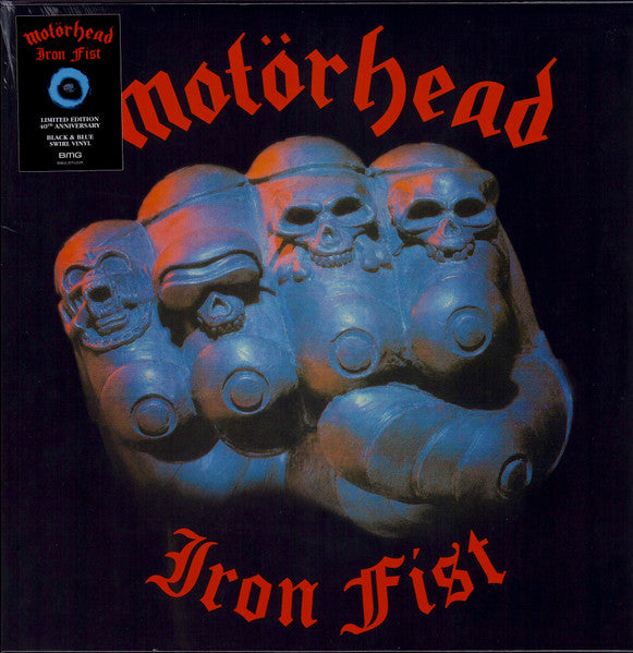 Motörhead – Iron Fist  Vinyle, LP, Album, Réédition, 40e anniversaire, Black & Blue Swirl