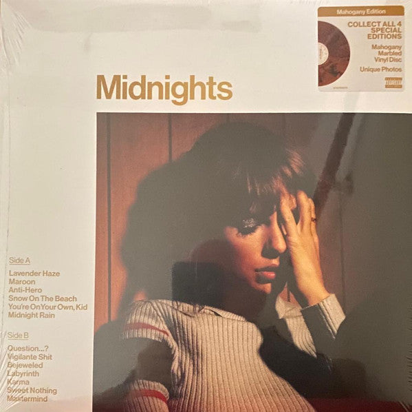 Taylor Swift – Midnights  Vinyle, LP, Album, Édition spéciale, Mahogany Marbled