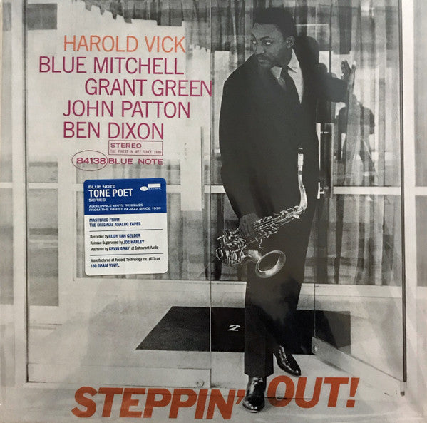 Harold Vick – Steppin' Out!  Vinyle, LP, Album, Réédition, Stéréo, Gatefold, 180g