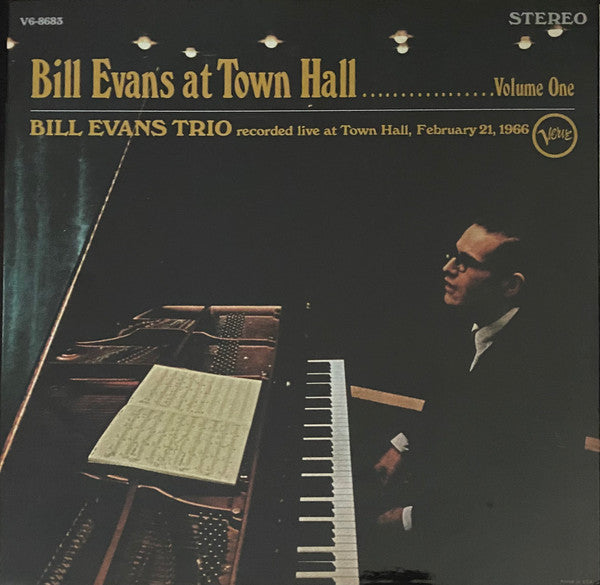 Bill Evans Trio – Bill Evans At Town Hall (Volume One)  Vinyle, LP, Album, Réédition, Remasterisé, Stéréo, Gatefold, 180g