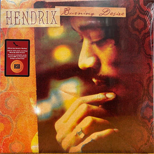 Jimi Hendrix – Burning Desire  2 x Vinyle, LP, Édition Limitée, Réédition, Translucent Orange and Red