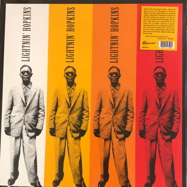 Lightnin' Hopkins – Lightnin' Hopkins  Vinyle, LP, Album, Édition limitée, Numéroté, Réédition, Clear