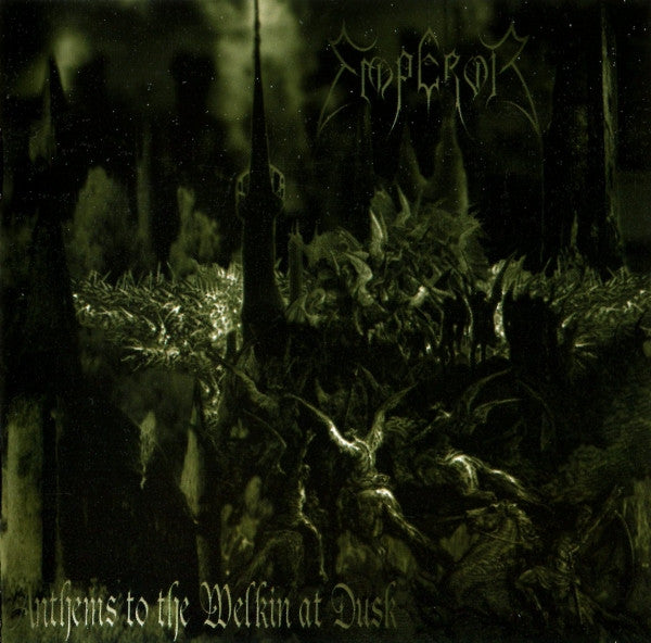 Emperor  – Anthems To The Welkin At Dusk  Vinyle, LP, Album, Réédition, Remasterisé, Half-Speed Master, Black/White/Green Swirl