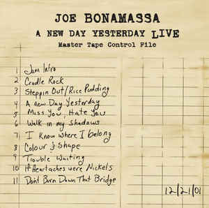 Joe Bonamassa ‎– A New Day Yesterday Live  2 × Vinyle, LP, Réédition