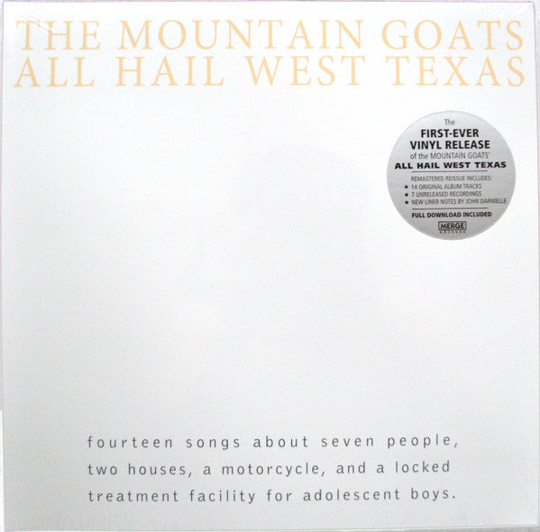 The Mountain Goats – All Hail West Texas  Vinyle, LP, Album, Réédition, Remasterisé