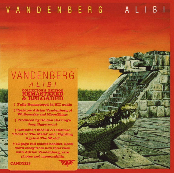 Vandenberg – Alibi  CD, Album, Réédition, Remasterisé