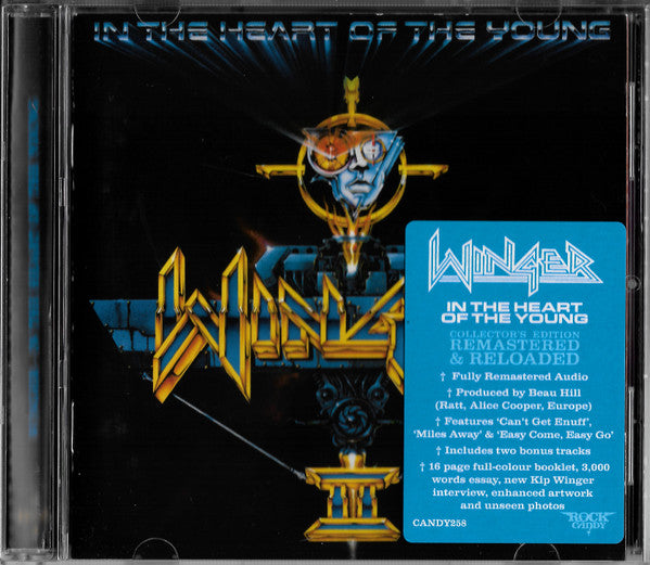 Winger – In The Heart Of The Young  CD, Album, Réédition, Remasterisé