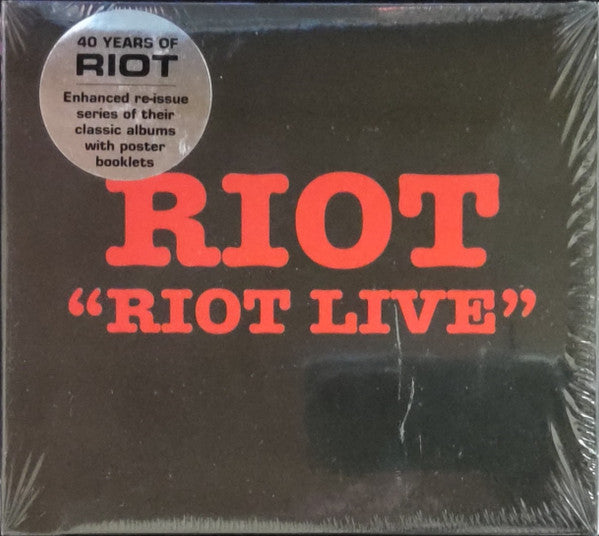 Riot – Riot Live  CD, Album, Réédition, Remasterisé, Digisleeve