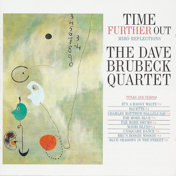 The Dave Brubeck Quartet – Time Further Out (Miro Reflections)  Vinyle, LP, Édition Limitée, Réédition, Remasterisé, 180g